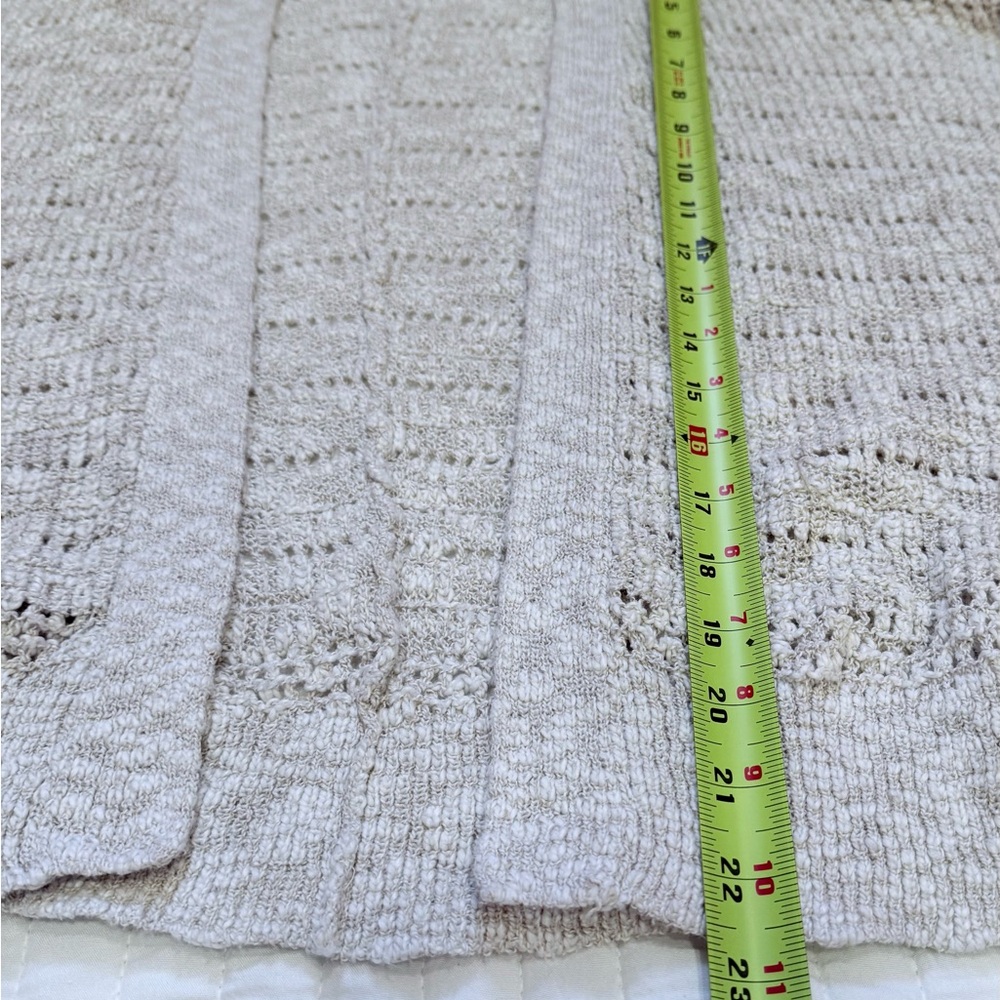 American Eagle Women’s Open-Front Cardigan Cream Sz XS-S - Picture 3 of 4